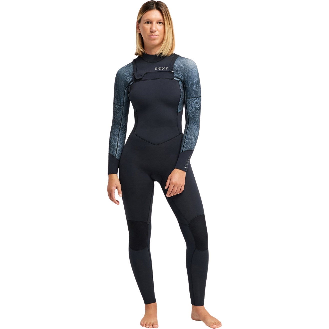 2026 Roxy Womens Swell Natural 4/3mm Chest Zip Wetsuit 26BW213509 - Bandana